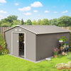 Garden Shed Storage Large Yard Store Sliding Door Metal Roof Tool Box