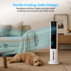 Schallen 5.4L Air Cooler Machine Black and White Evaporative Tower Fan Portable