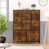 15 Drawer Storage Rack, Drawers Dressers with Wood Tabletop, Metal Frame Room