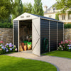 3-10FT Galvanised Garden Storage Shed Outdoor Apex /Pent Roof Log Tool House Box