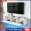 140cm Floating TV Unit Cabinet Wall Mounted TV Stand With LED Lights & Rjbbcpdho