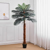 6 5 4ft Large Faux Palm Tree Fake Artificial Fake Plant Realistic Tree Garden UK