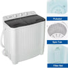 8.5KG Twin Tub Portable Clothes Washing Machine Mini Laundry Washer Spin Dryer