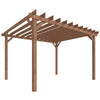 3 x 3 m Wooden Pergola, Garden Pergola Gazebo Grape Trellis, Maple Wood-effect