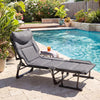 Lounge Sleeper Bed w/6-Position Adjustable Backrest