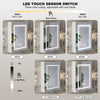 24" x 30" LED Medicine Cabinet with Light Wall Mounted Mirror Cabinet Storage