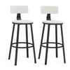 Tall Bar Stools, Bar Chairs with Backrest，1 set for 2 pieces，LBC026B02V1