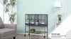 PawHut Double Rolling Bird Cage with Removable Metal Tray and Storage Shelf