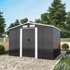 6 X 8FT Anthracite Steel Sheds Foundation Base Outdoor Garden Storage Shed House