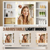 Dressing Table w/ Power Outlet 9 Drawer 10x Magnifying Mirror & Led Slide Mirror