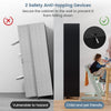Modern Utility Storage Organizer Double Door Tall Storage Cabinet-Black