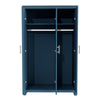 Wooden 3 Door Wardrobe with Hanging Rail Drawers Bedroom Storage Furniture