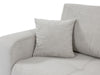 Corner Sofa Bed with Storage Universal Corner Side Cream Velvet Fabric FURYN