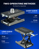 Motorbike Lift w/ Platform 500kg Heavy Duty Motorbike Stand for Dirt Bike Grey