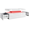 High Gloss LED Coffee Table With Storage 2 Drawers Modern Living Room Furniture