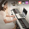 ♬Mustar 88 Key Semi Weighted Digital Piano Portable Keyboard Stool Chair