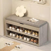 Shoe Bench Shoe Storage Rack Cabinet Organiser with Cushion Padded Seat Unit UK