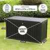 Large Garden Storage Box 680L - Weather Resistant Storage Chest with Pad Lock