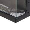 Electric 3 Sided Media Fire 40-100in Wall Insert LED Flames Fireplace Panoramic