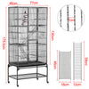 175cm Extra Large Bird Cage Rolling Metal Parrot Cage Pet Cage with Stand