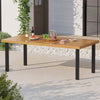 200 x 100cm Large Rectangle Table with Acacia Wood Tabletop
