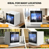 Table Top Dishwasher Small Portable Fully Automatic 5 Programs Touch Control