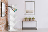 Book Shelf Free-Standing Modern Wood Criss Cross 8-Tier Display Tree Gloss White
