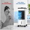 10L PORTABLE AIR COOLER FAN HUMIDIFIER 65W BEDROOM OFFICE COOLING UNIT