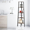 5 TIER LADDER SHELF WOOD FLOWER RACK CORNER STORAGE UNIT PLANT STAND DISPLAY UK