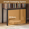 Record Player Stand Turntable Stand with Vinyl Storage Shelves Brown