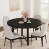 47In Round Dining Table,Kitchen Table for 4 to 6 People with Sturdy Metal Frame