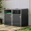 Large Wheelie Bin Storage Garden Bin Shed Dustbin Wheelie Bin Cover Steel 2 Shed