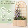 121 cm Outdoor Planter Box w/Privacy Screen & Drainage Holes