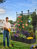3PCS Raised Garden Bed w/ Trellis Planter Box for Climbing Plant Privacy Screen