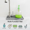 2x Faucet Splash Guard Silicone Sink Water Drip Pad Mat Drying Tray Bath Kitchen