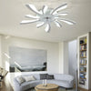 78cm Adjustable Modern LED Ceiling Fan with Light Bedroom Living Room Fan Lamp