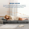 3-in-1 Folding Futon Sofa Bed Sleeper Convertible Single Lounger Chair w/ Pillow