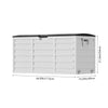 Large Outdoor Storage Box Garden Patio Plastic Chest Lid Container Multibox Shed