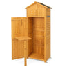 Outdoor Storage Shed Garden Tool Utility Cabinet Waterproof Asphalt Roof