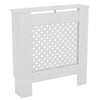 White Radiator Cover MDF Small Large Modern Wood Slat Grill Cabinet Furniture