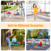 Kids Outdoor Swing Backyard Playground A-Frame Metal 2 seat swing set
