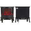 Electric Fireplace Log Burning Flame Effect Stove Fire Heater Thermal Wood 1800W
