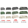 3/4 Seater Corduroy Sofa Jumbo Cord Modern Sofa Couch Seats with 2 Pillows Soft