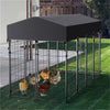 Outdoor Large Dog Kennel Pet House Puppy Training Run Cage PlayPen w/ Shed Cover