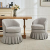 Vanity Stool Chair with Back& Arms,Upholstered Makeup Chair,for Bedroom Bathroom