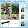 48L Steel Garden Lawn Roller Water Sand Filled Outdoor Grass Roller Black