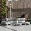 5-Seater Rattan Wicker Sofa Set Furniture Patio Tea Table Set with Cushions, Lig