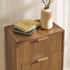 OHS Ribbed Bedside Table Cabinet 3/4/5/6 Draw Nightstand Side Board