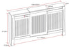 Radiator Cover Cabinet Modern MDF Wood Grey White Anthracite Small Medium Large