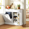 Sideboard with Tilt-out Trash Bin, Kitchen Sideboard with 2 Drawers, Shelves
